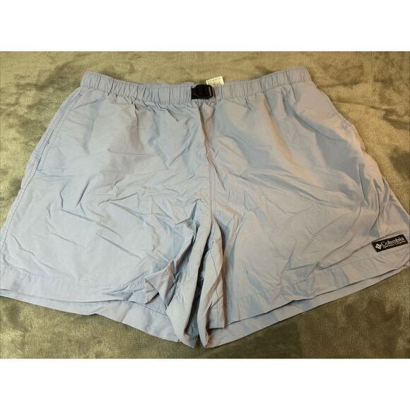 Columbia Womens XL Hiking Outdoor Shorts Elastic Waist Belted Nylon Quick Dry - Picture 1 of 10